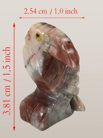 1.5" Genuine Peru Soapstone Parakeet Parrot (Buy one get second one 50% off)