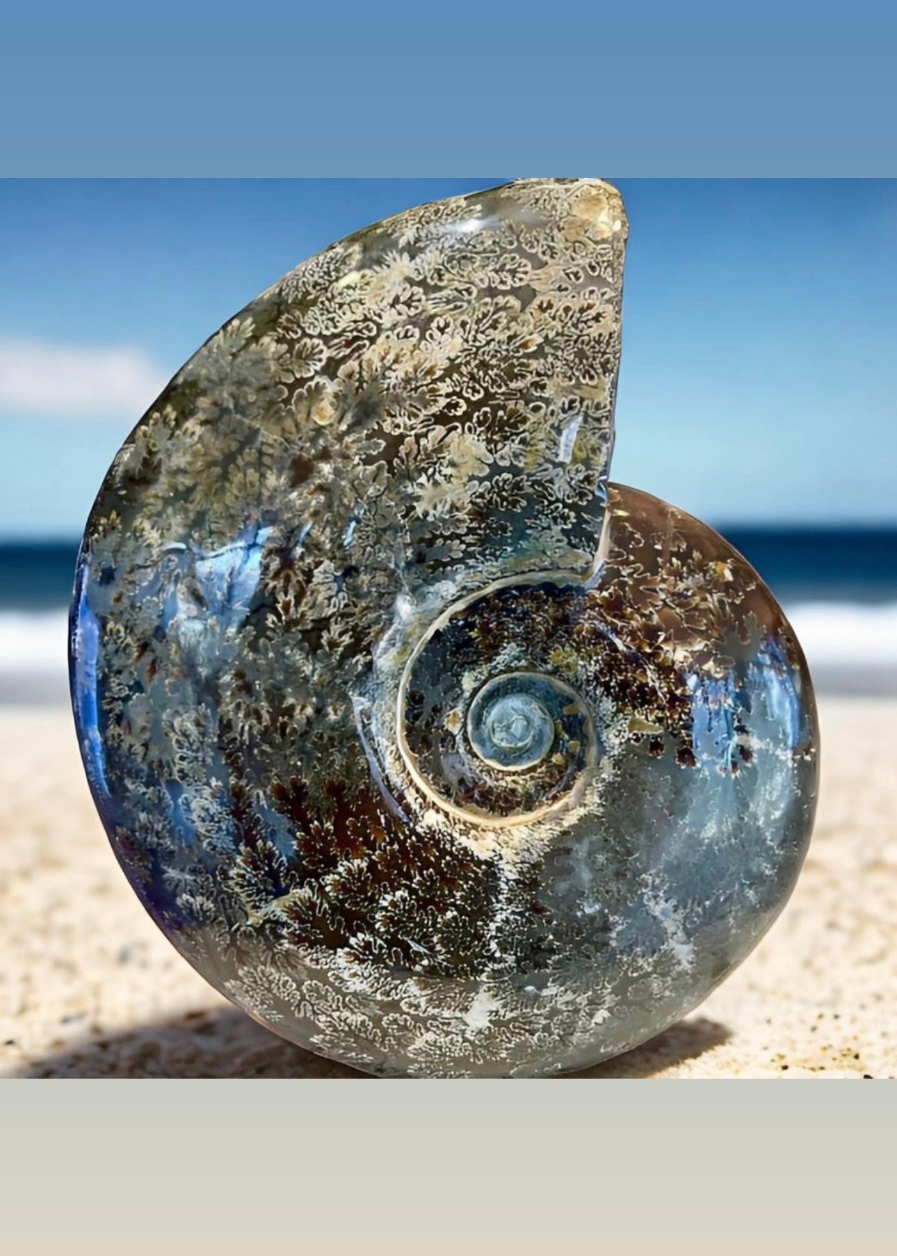 10 Inch Fossilized Ammonite