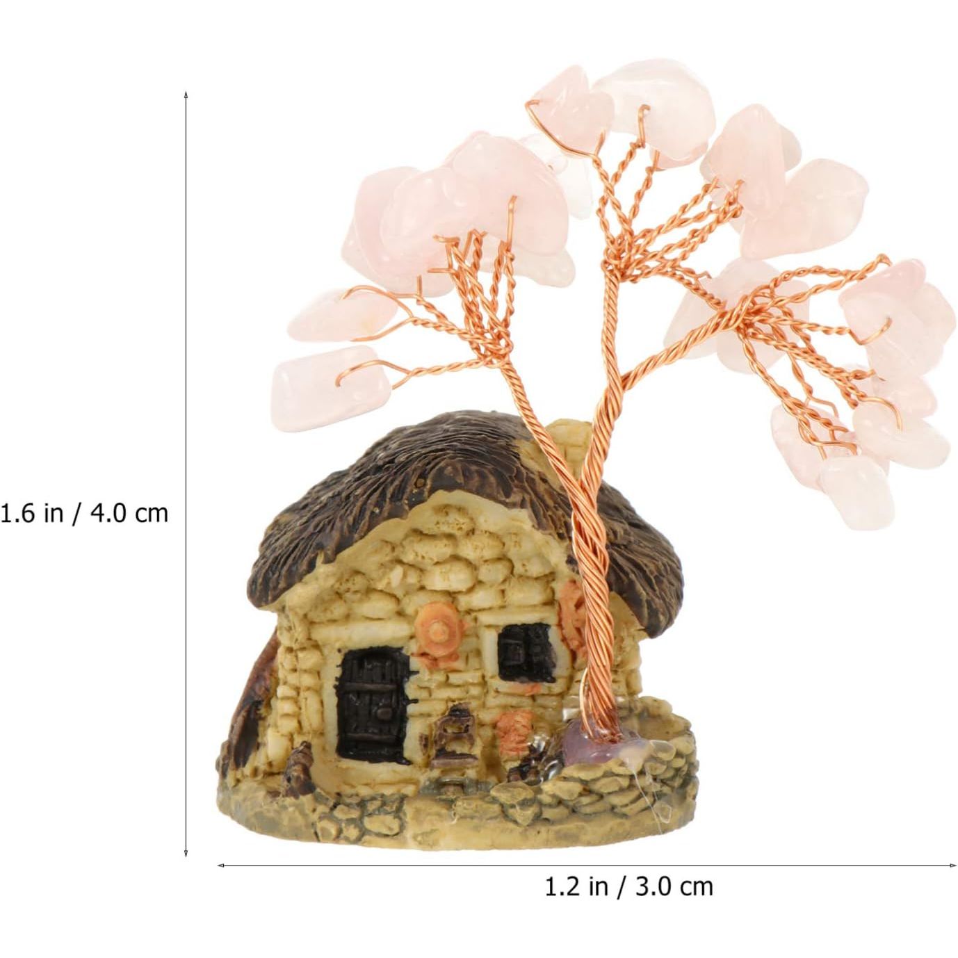 Crystal Tree Feng Shui Crystal Love Tree with Miniature House