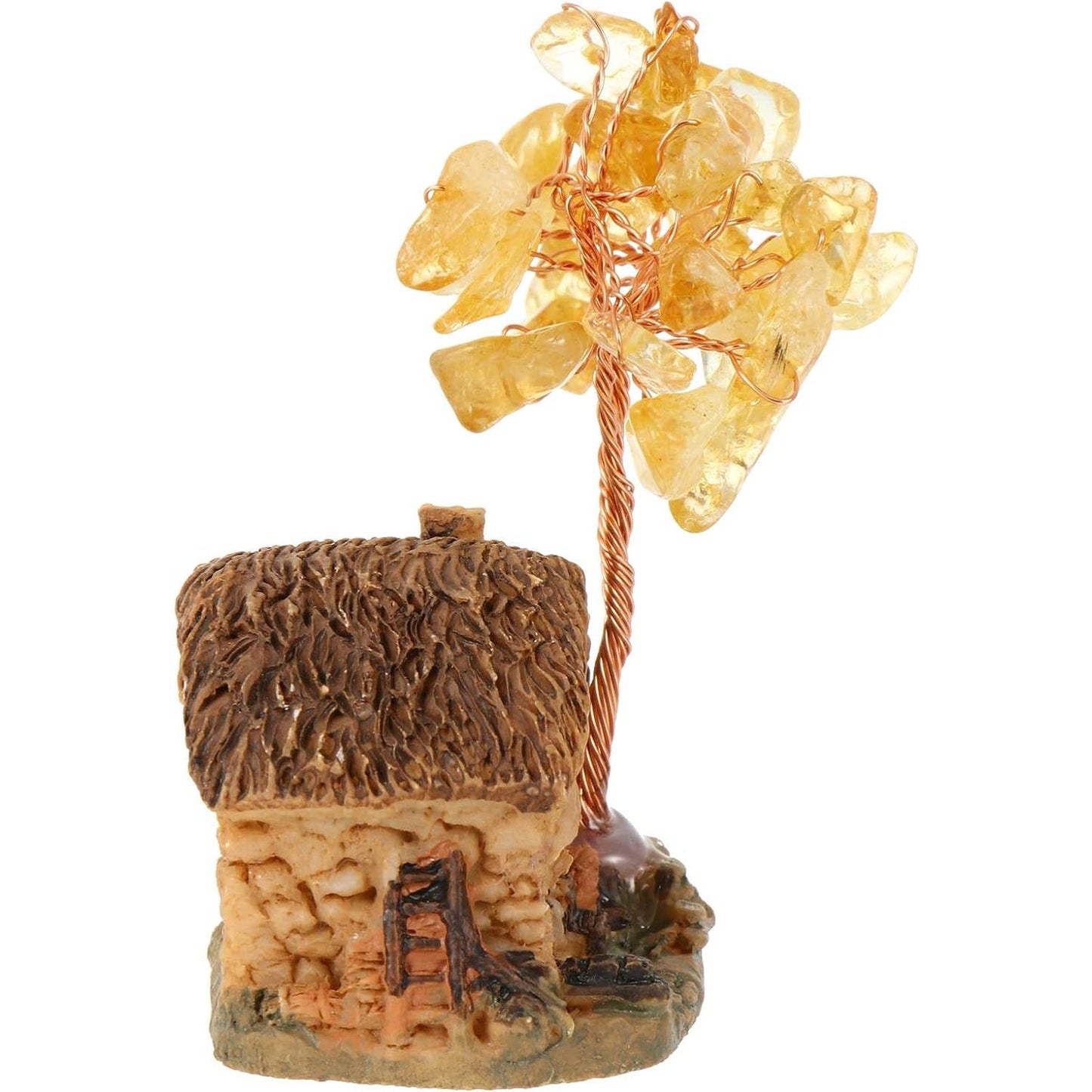 Crystal Tree Feng Shui Crystal Money Tree with Miniature House