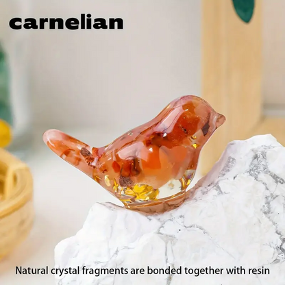 1.69  Inch Resin Crystal Birds