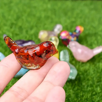 1.69  Inch Resin Crystal Birds