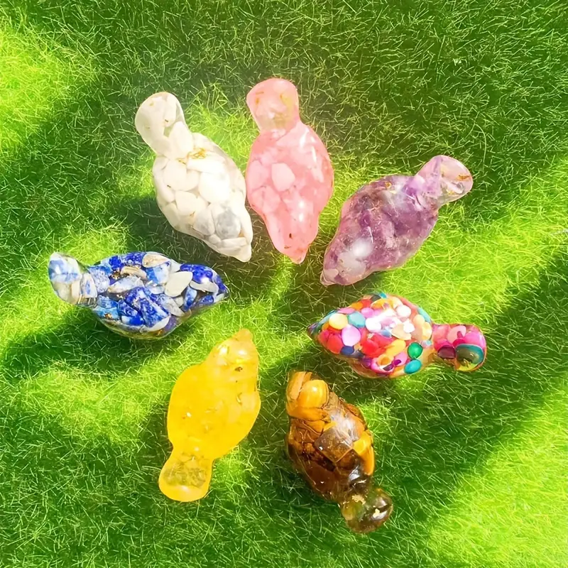 1.69  Inch Resin Crystal Birds