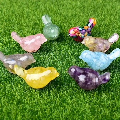 1.69  Inch Resin Crystal Birds