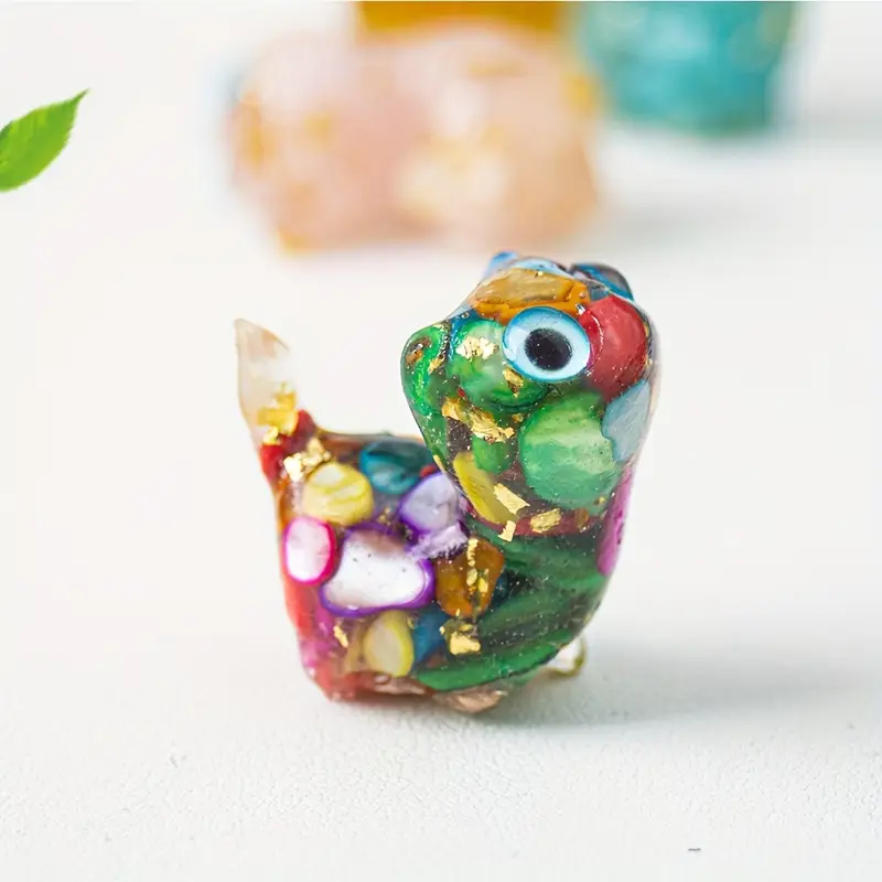 1.29 inch Mini Genuine Brazilian Crystal Cat Statue Resin