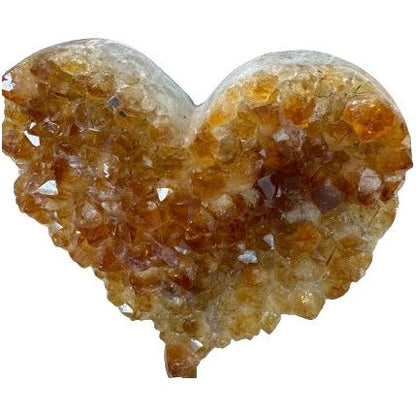 7 inch Citrine Cluster Heart