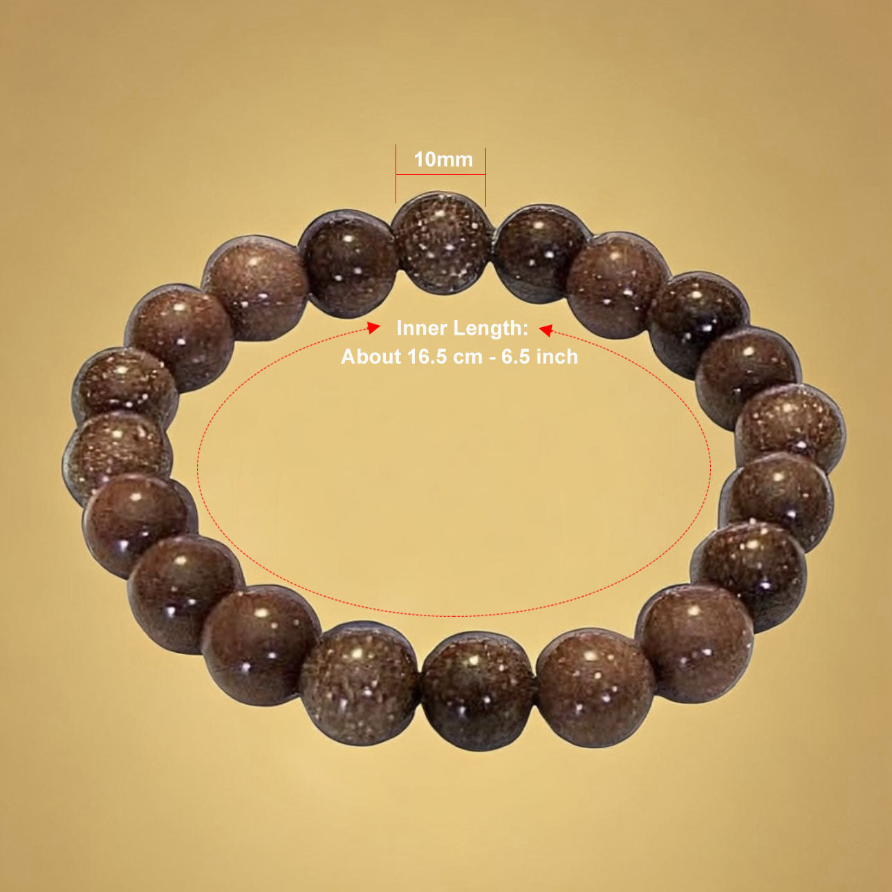 10mm  Goldstone Bracelet