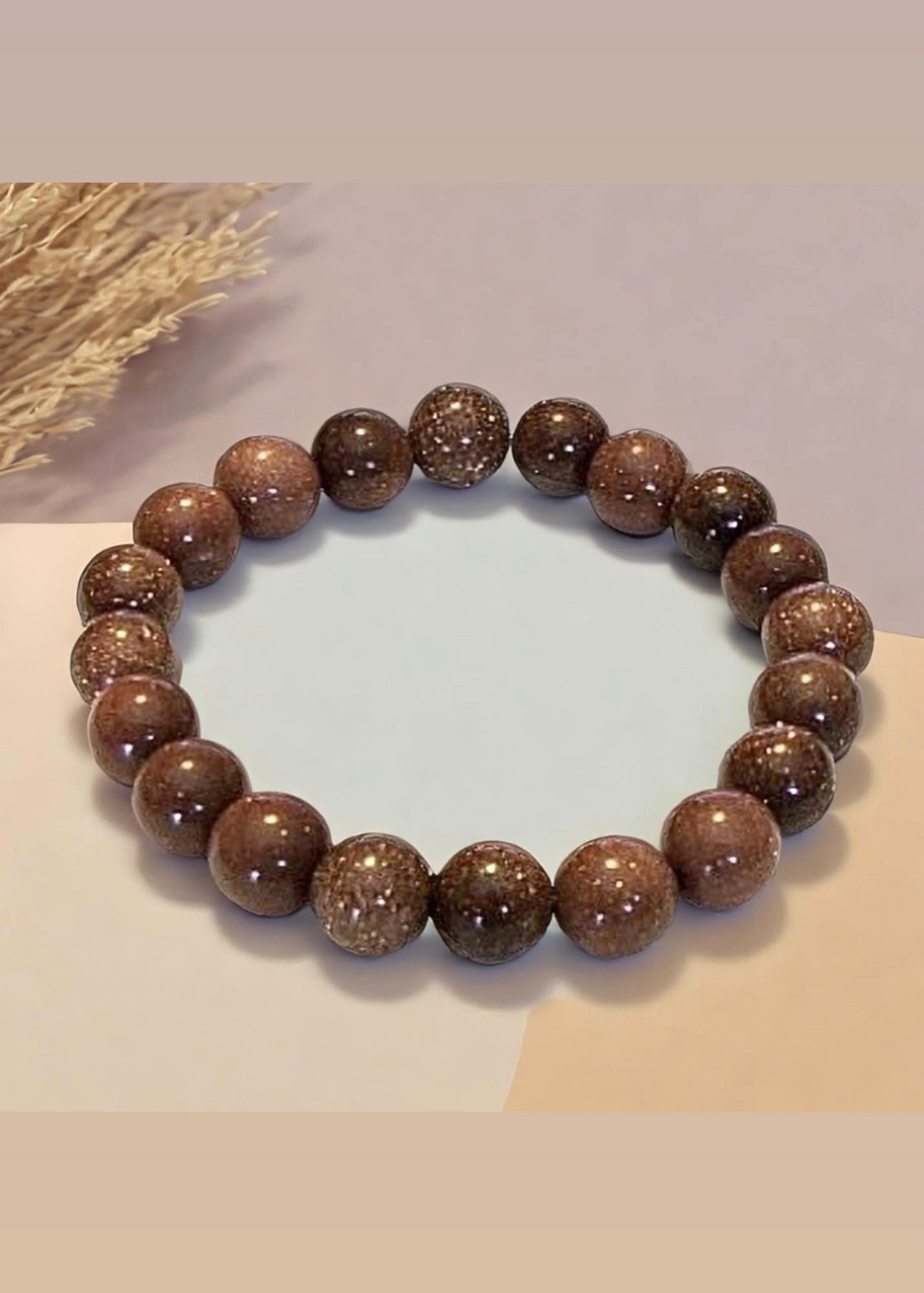 10mm  Goldstone Bracelet