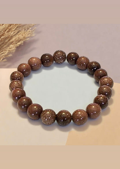 10mm  Goldstone Bracelet