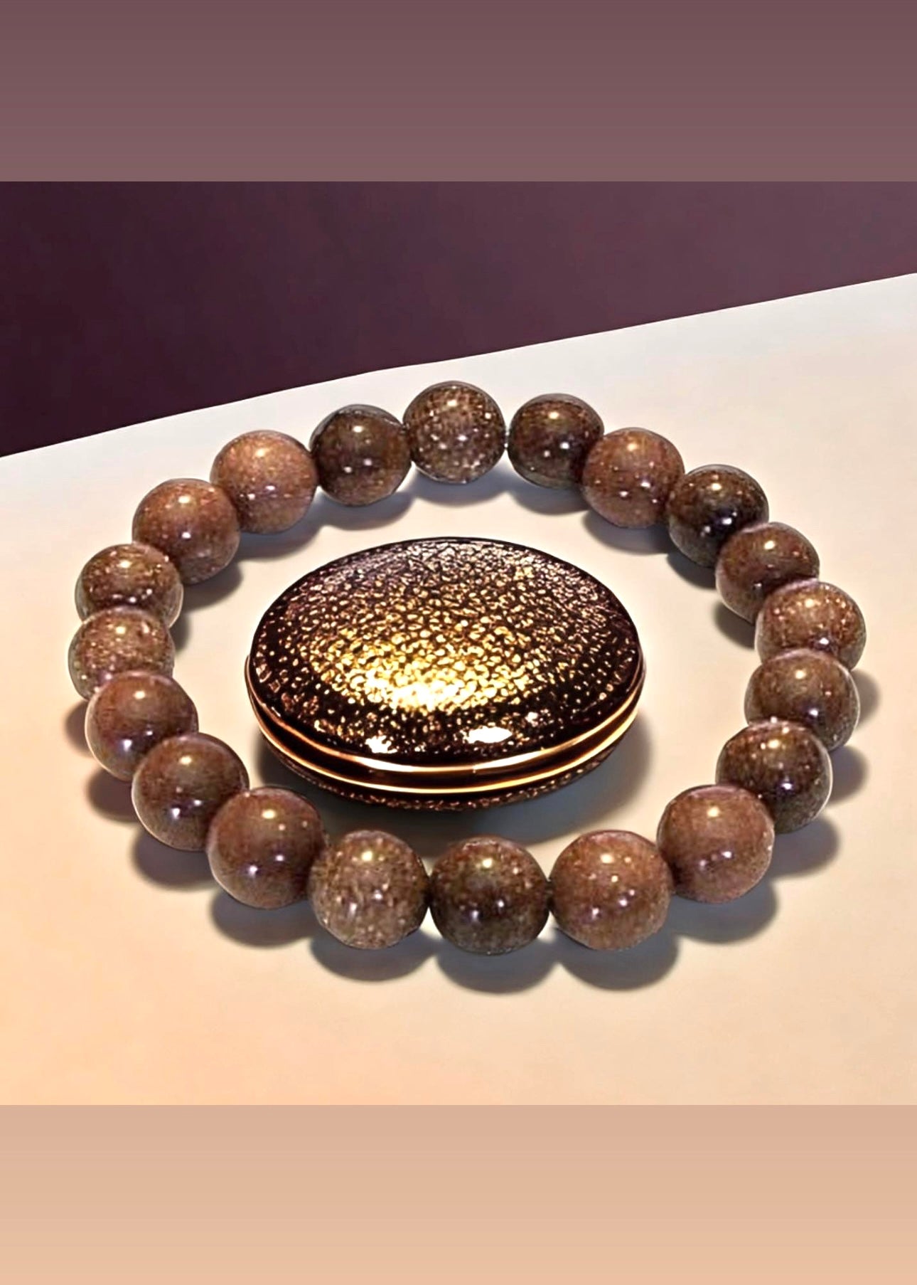 10mm  Goldstone Bracelet