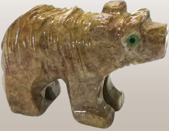 1.5" Genuine Peru Soapstone Bear (Buy one get second one 50% off)