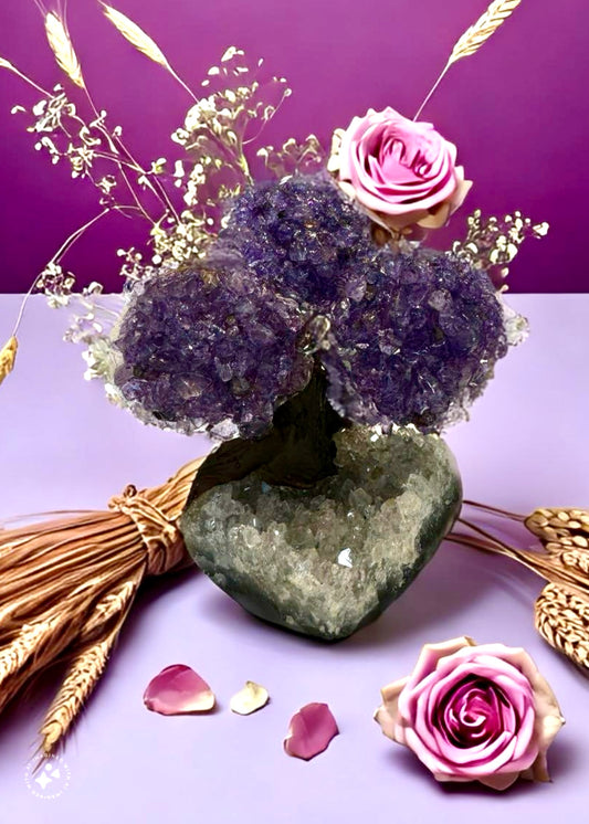 4.0" Brazilian Amethyst Gemstone Tree (Positive Energy)