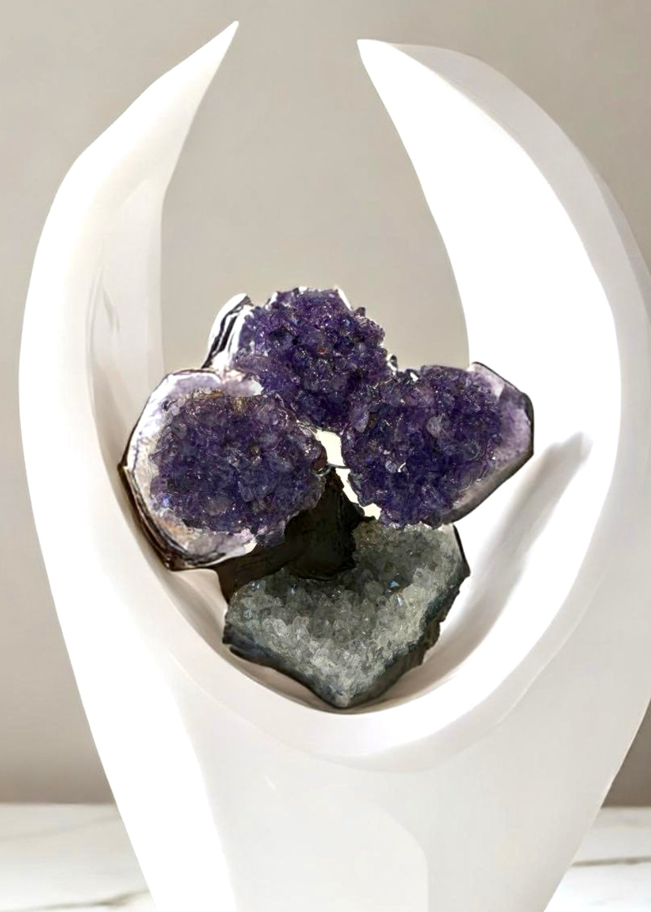 4.0" Brazilian Amethyst Gemstone Tree (Positive Energy)