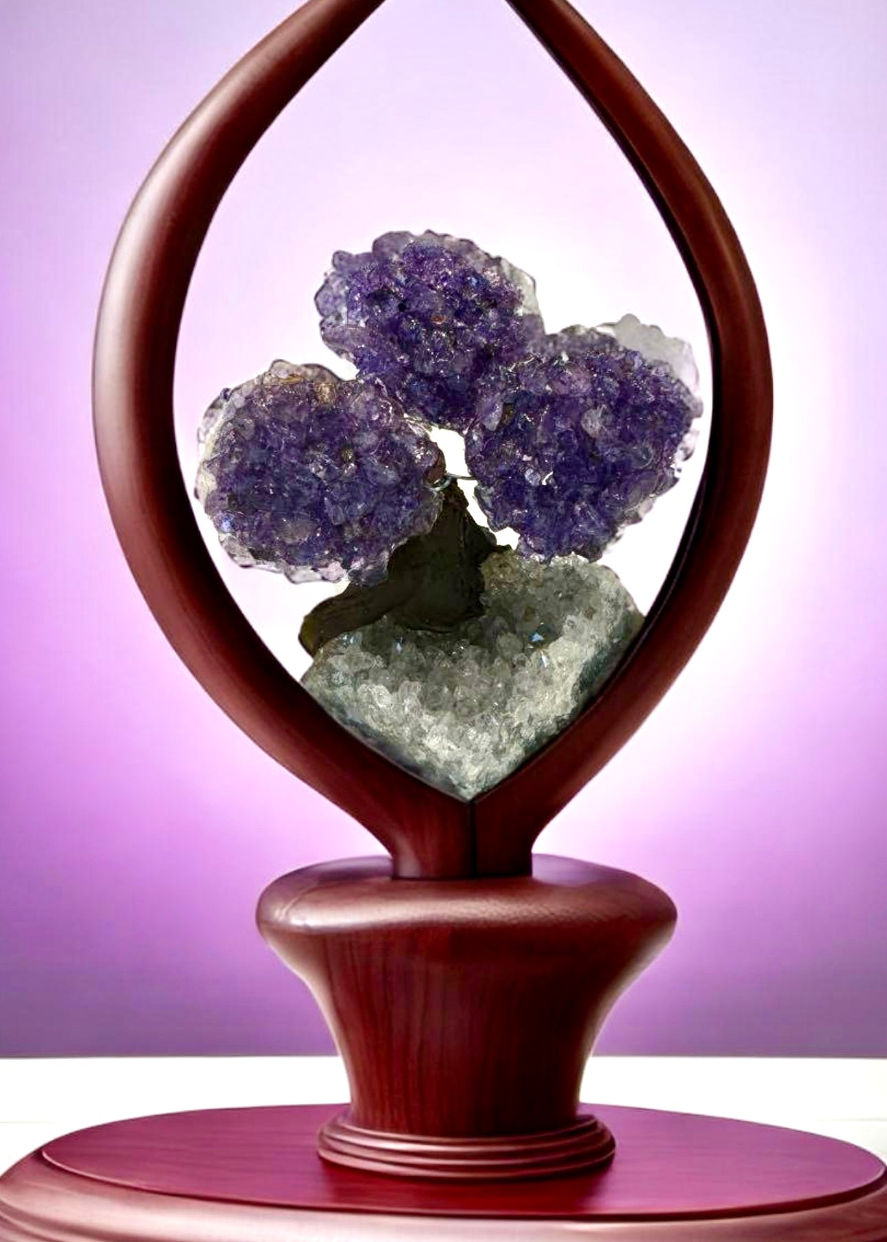 4.0" Brazilian Amethyst Gemstone Tree (Positive Energy)