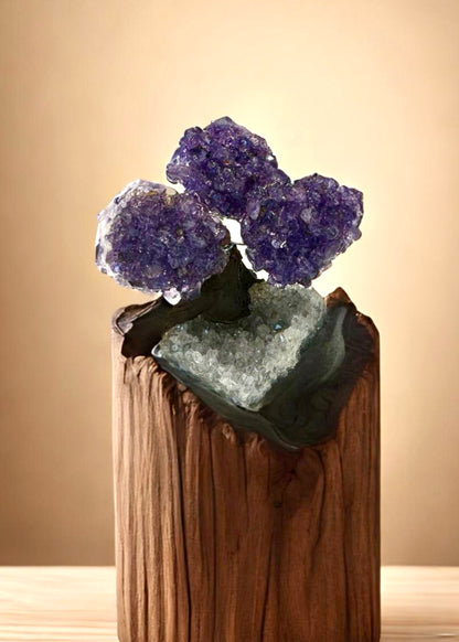 4.0" Brazilian Amethyst Gemstone Tree (Positive Energy)