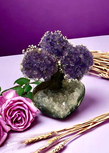 4.0" Brazilian Amethyst Gemstone Tree (Positive Energy)