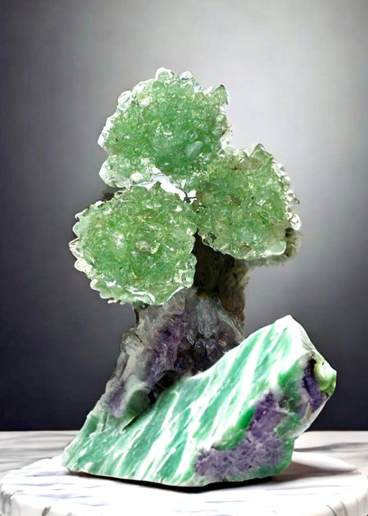 4.0" Brazilian Green Aventurine Gemstone Tree (Prosperity, Wealth, and and Good Luck)