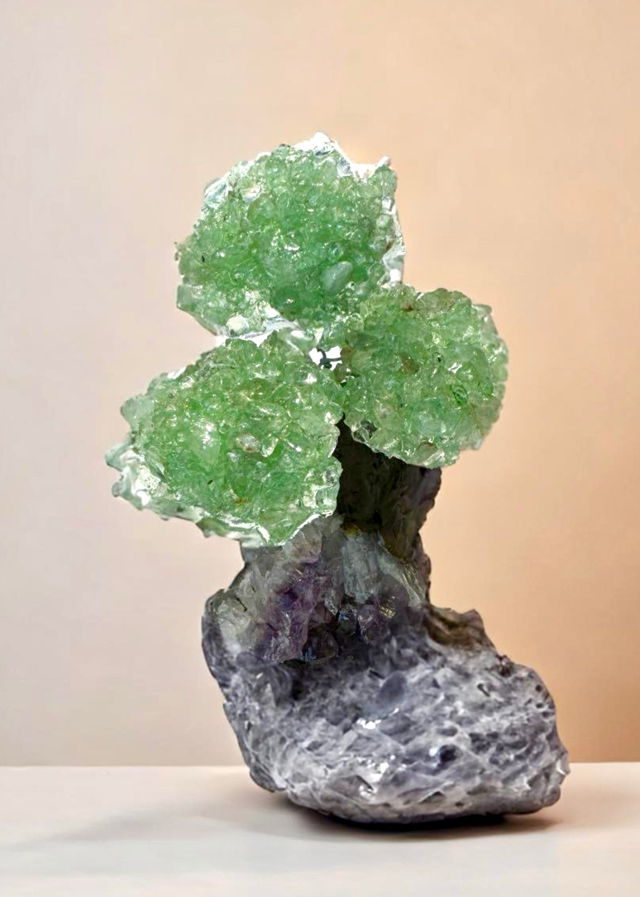 4.0" Brazilian Green Aventurine Gemstone Tree (Prosperity, Wealth, and and Good Luck)