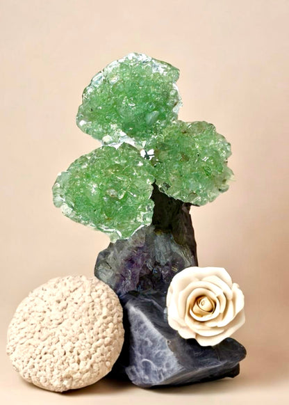 4.0" Brazilian Green Aventurine Gemstone Tree (Prosperity, Wealth, and and Good Luck)