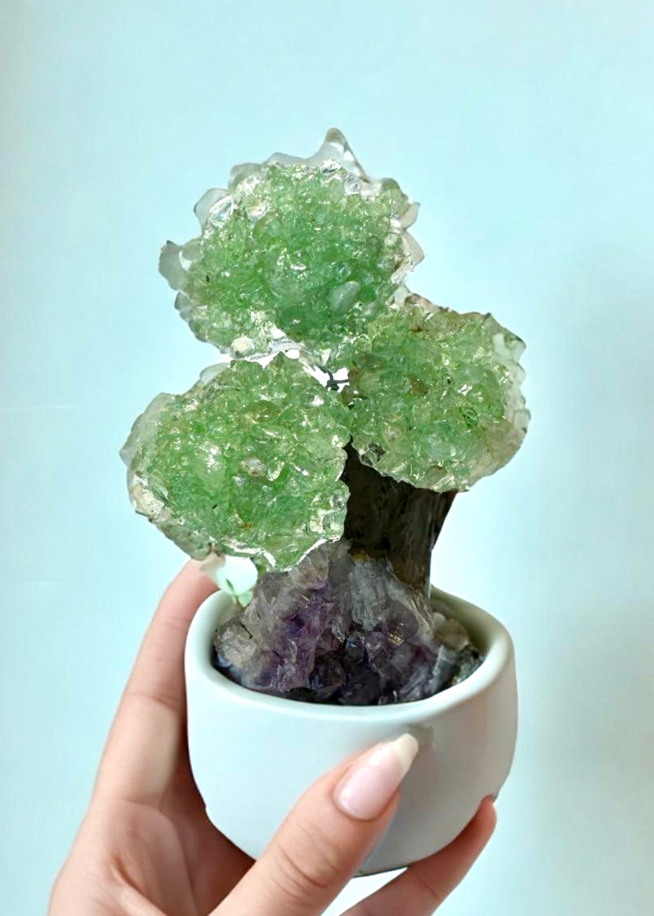 4.0" Brazilian Green Aventurine Gemstone Tree (Prosperity, Wealth, and and Good Luck)