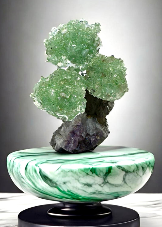 4.0" Brazilian Green Aventurine Gemstone Tree (Prosperity, Wealth, and and Good Luck)