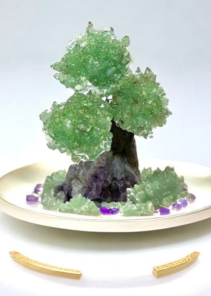 4.0" Brazilian Green Aventurine Gemstone Tree (Prosperity, Wealth, and and Good Luck)