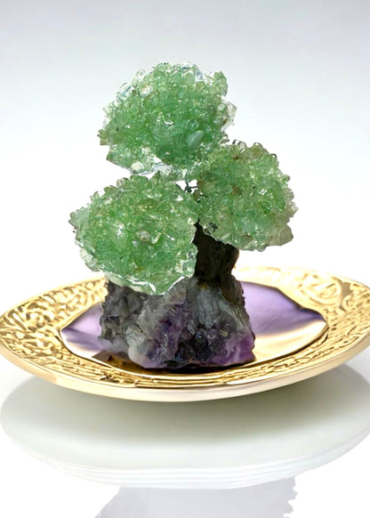 4.0" Brazilian Green Aventurine Gemstone Tree (Prosperity, Wealth, and and Good Luck)