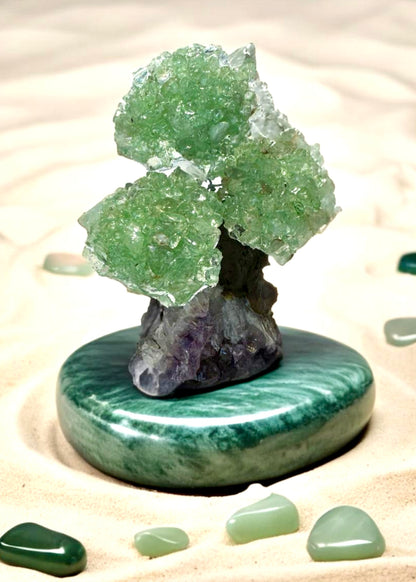 4.0" Brazilian Green Aventurine Gemstone Tree (Prosperity, Wealth, and and Good Luck)