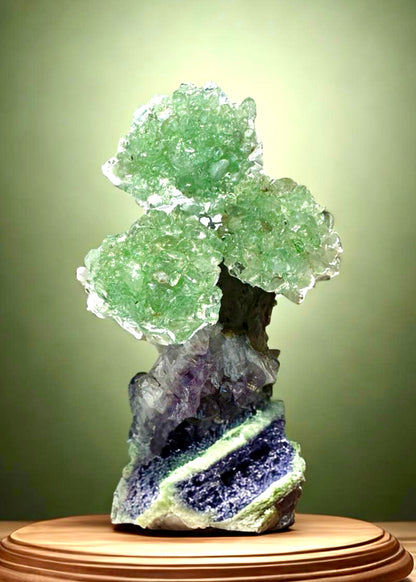 4.0" Brazilian Green Aventurine Gemstone Tree (Prosperity, Wealth, and and Good Luck)