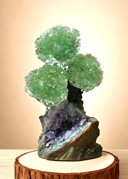 4.0" Brazilian Green Aventurine Gemstone Tree (Prosperity, Wealth, and and Good Luck)