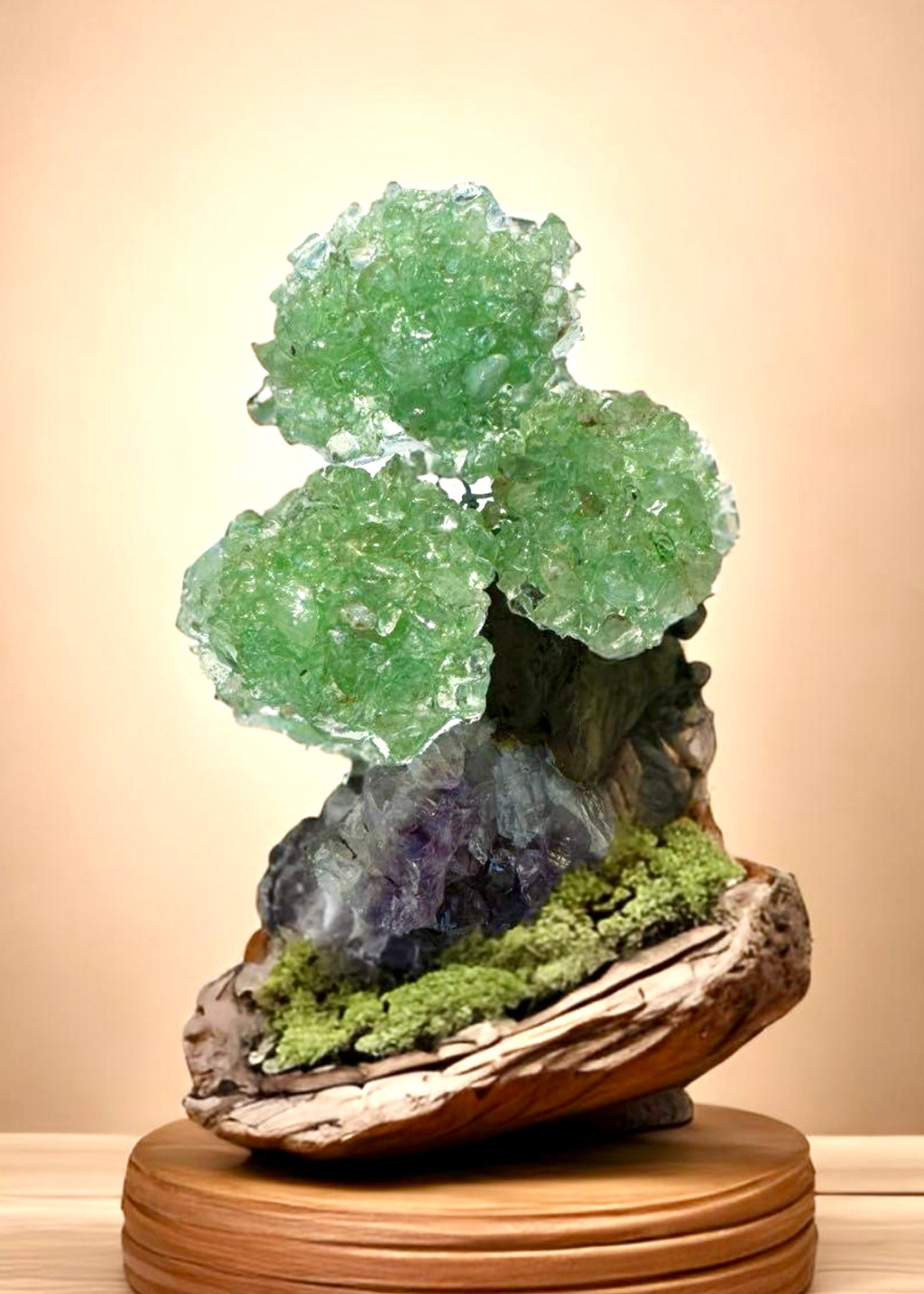 4.0" Brazilian Green Aventurine Gemstone Tree (Prosperity, Wealth, and and Good Luck)