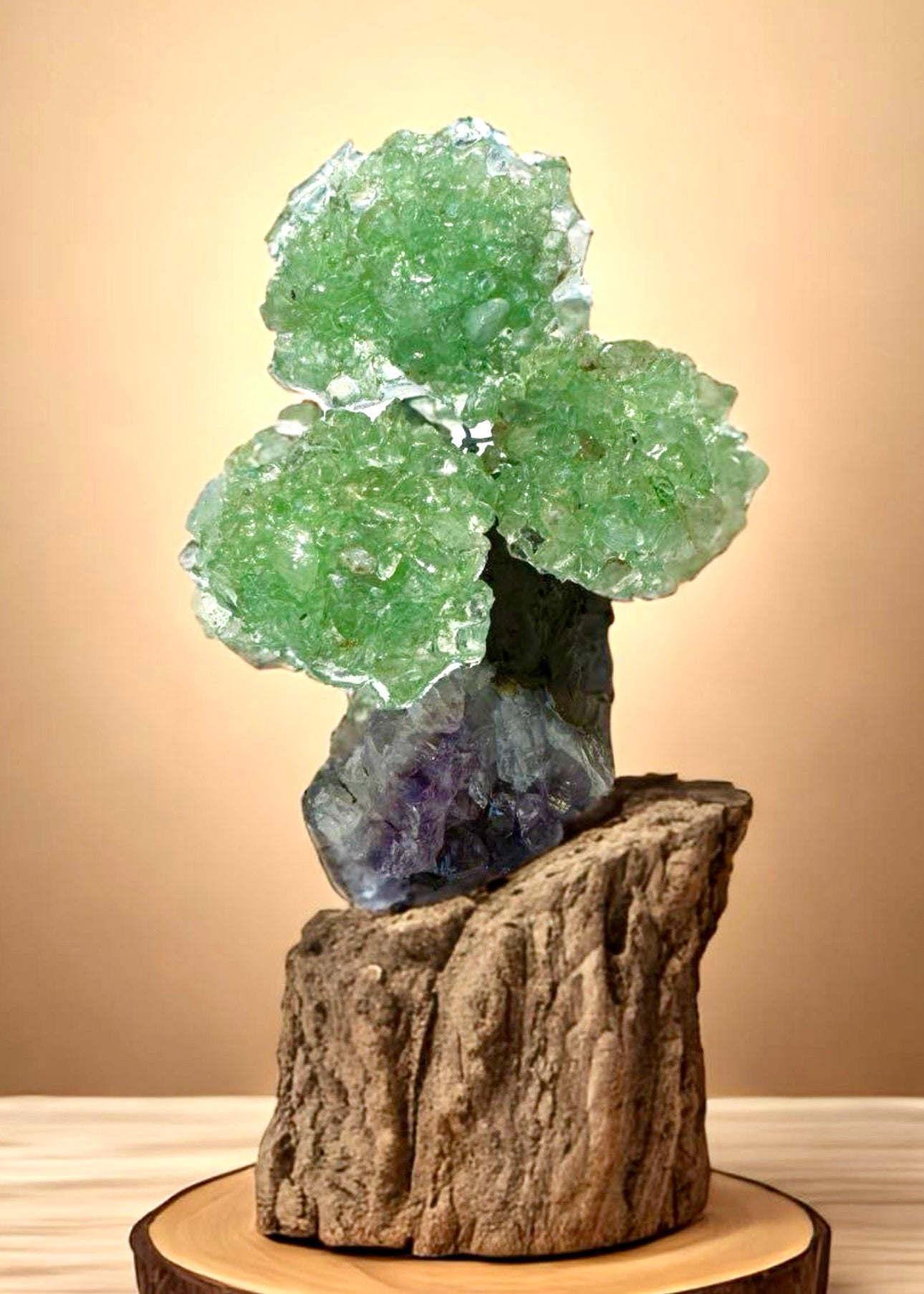 4.0" Brazilian Green Aventurine Gemstone Tree (Prosperity, Wealth, and and Good Luck)