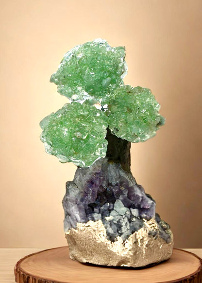 4.0" Brazilian Green Aventurine Gemstone Tree (Prosperity, Wealth, and and Good Luck)