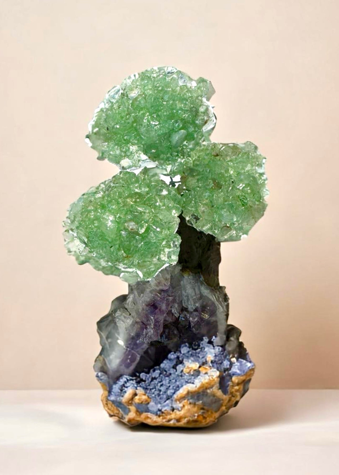 4.0" Brazilian Green Aventurine Gemstone Tree (Prosperity, Wealth, and and Good Luck)