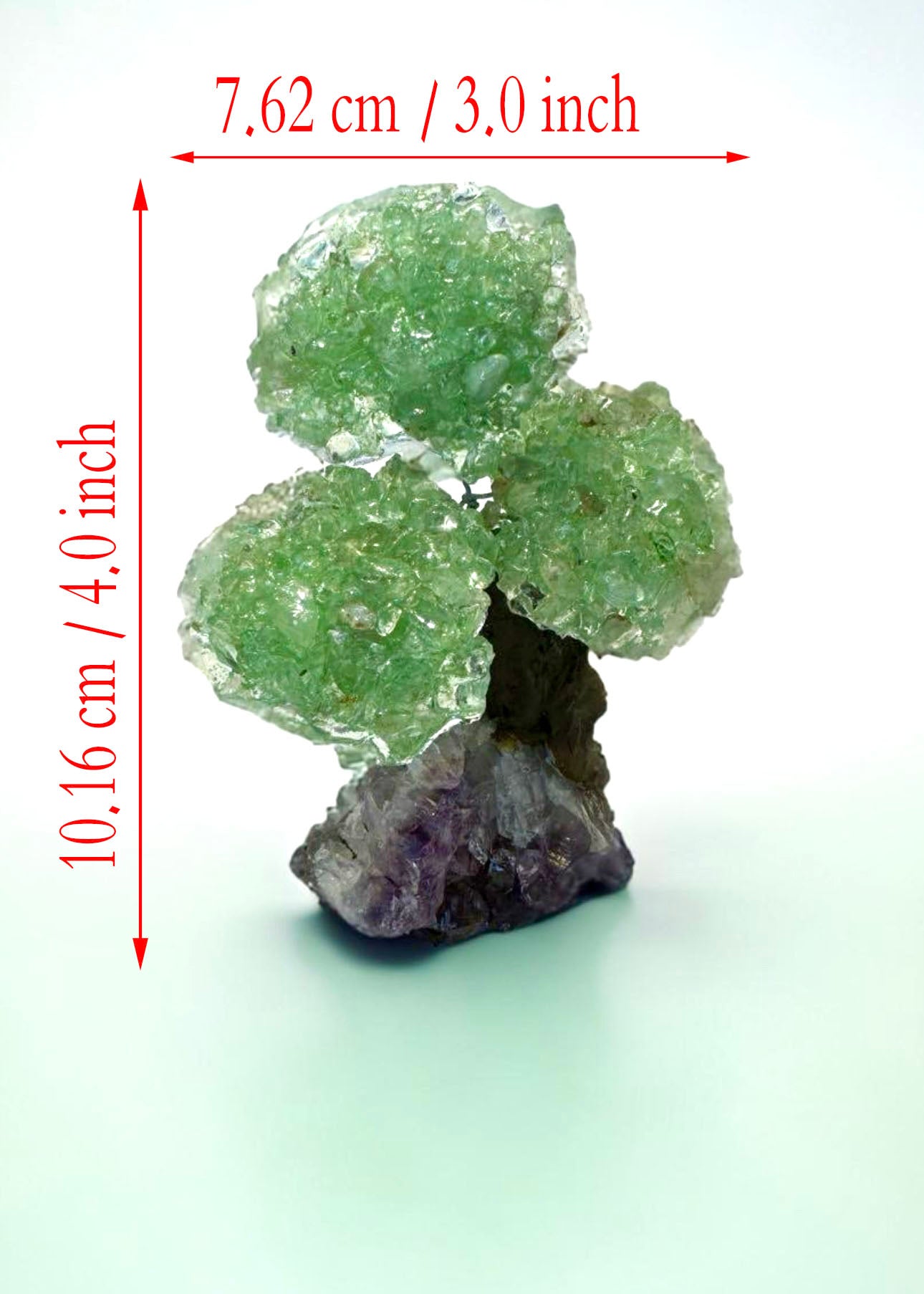 4.0" Brazilian Green Aventurine Gemstone Tree (Prosperity, Wealth, and and Good Luck)