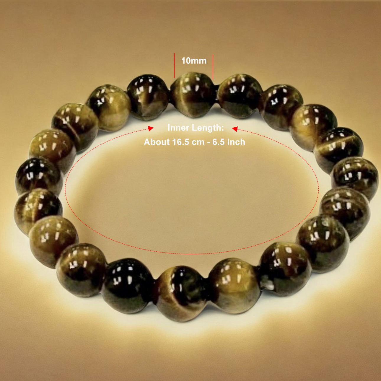 10 mm  Tiger's Eye Bracelet