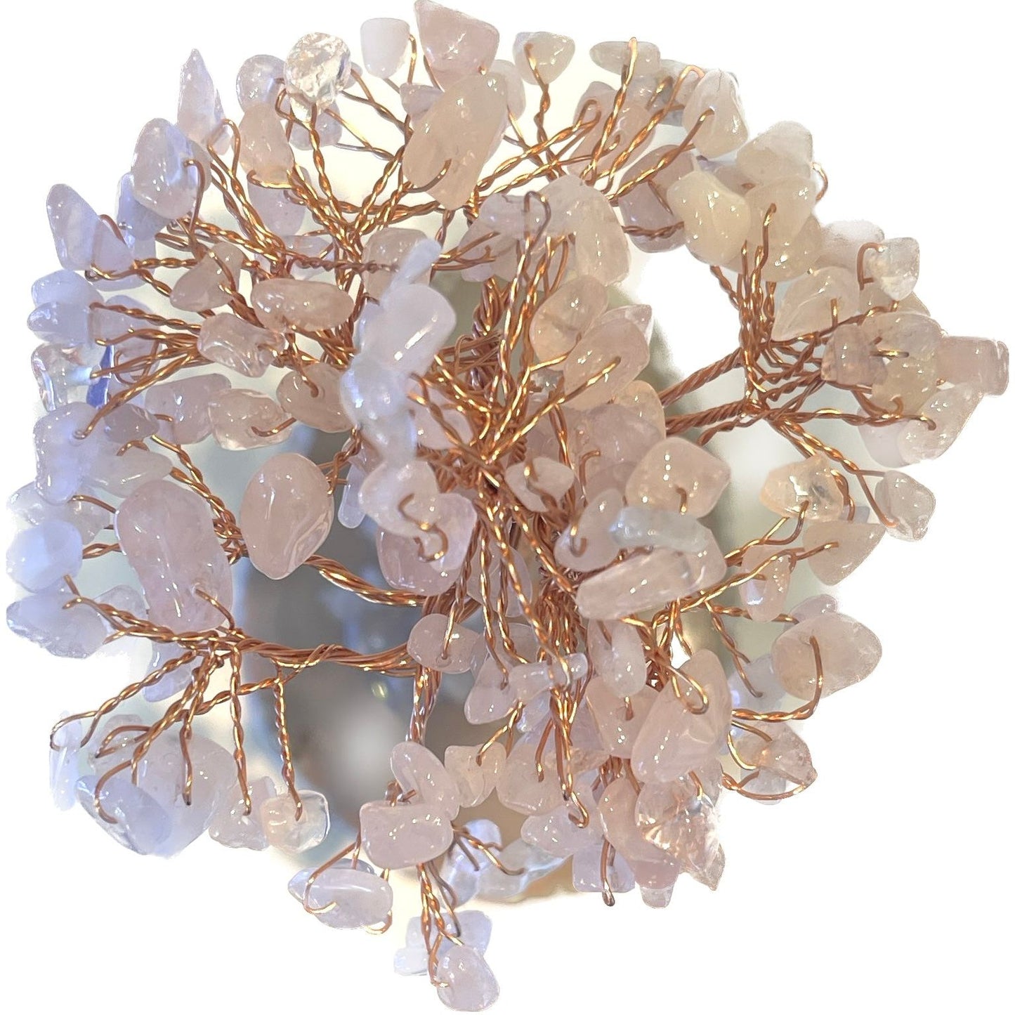 6 Inches Rose Quartz Agate Crystal Trees