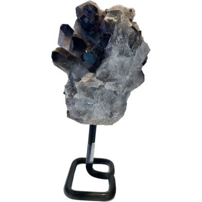 5 Inch Free Form Smokey Quartz on a Metal Stand