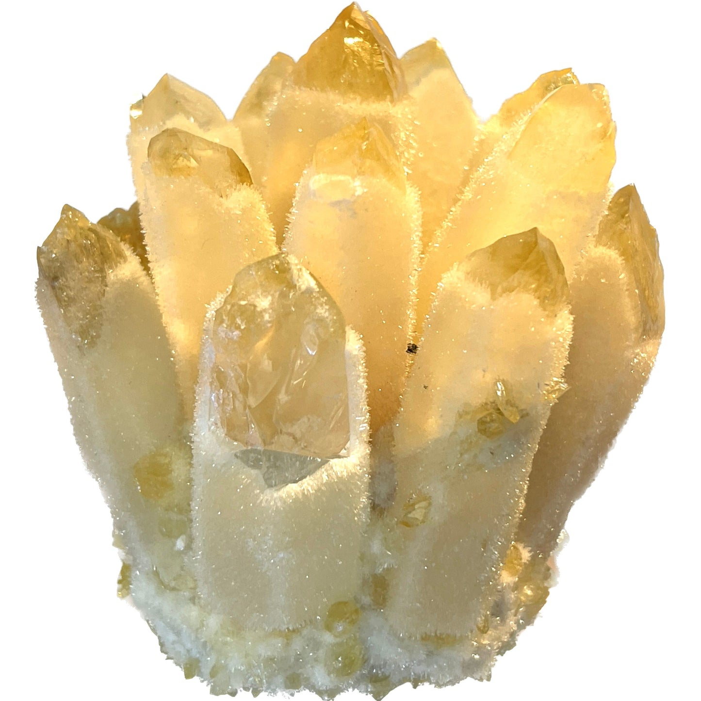 3 1/2 inch Phantom Chlorite Quartz Yellow Jade Crystal