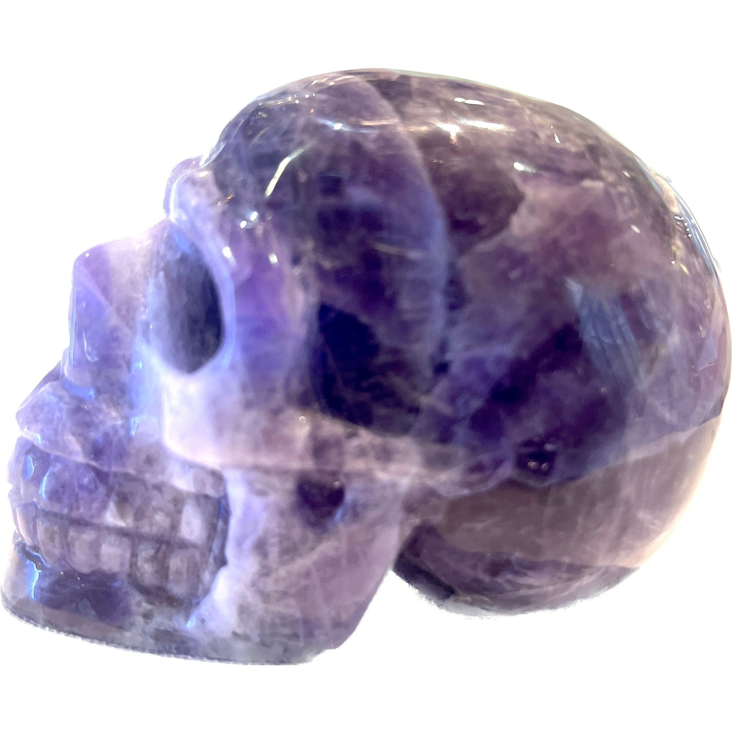 4 Inch Genuine Brazilian Amethyst Skull