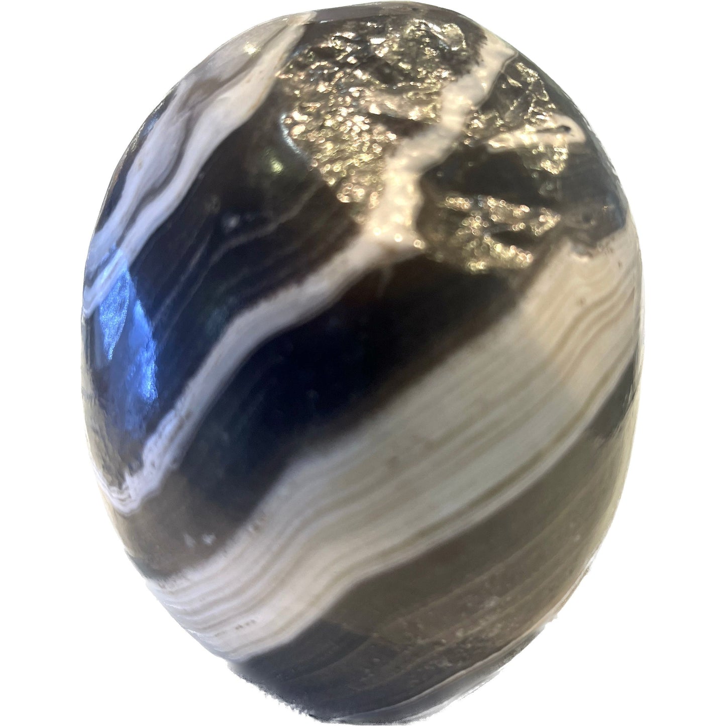 5 Inch Genuine Pakistani Zebra Onyx Skull