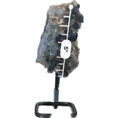 5 Inch Free Form Smokey Quartz on a Metal Stand