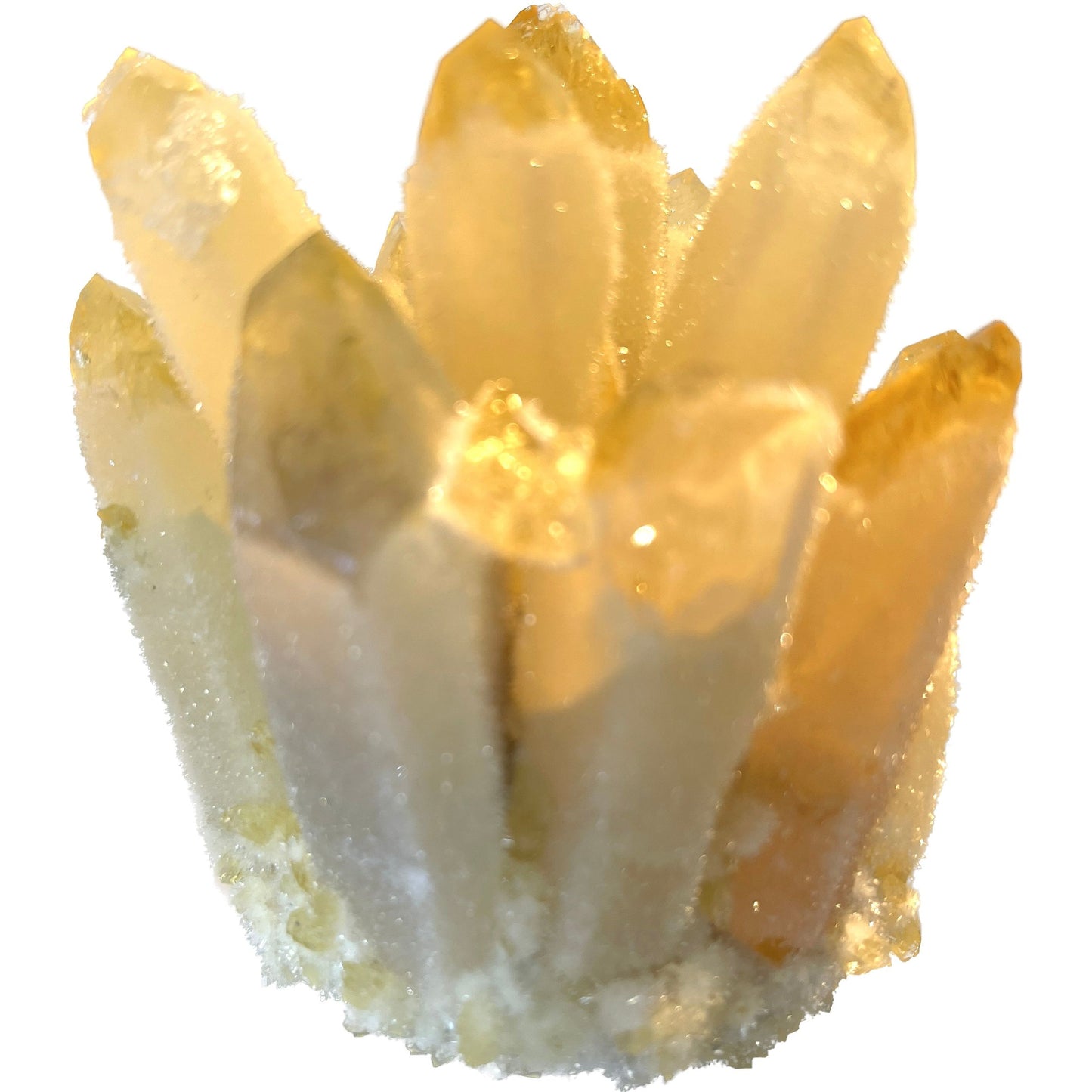 3 1/2 inch Phantom Chlorite Quartz Yellow Jade Crystal