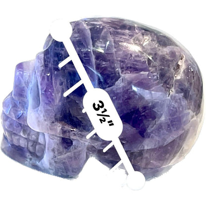 4 Inch Genuine Brazilian Amethyst Skull