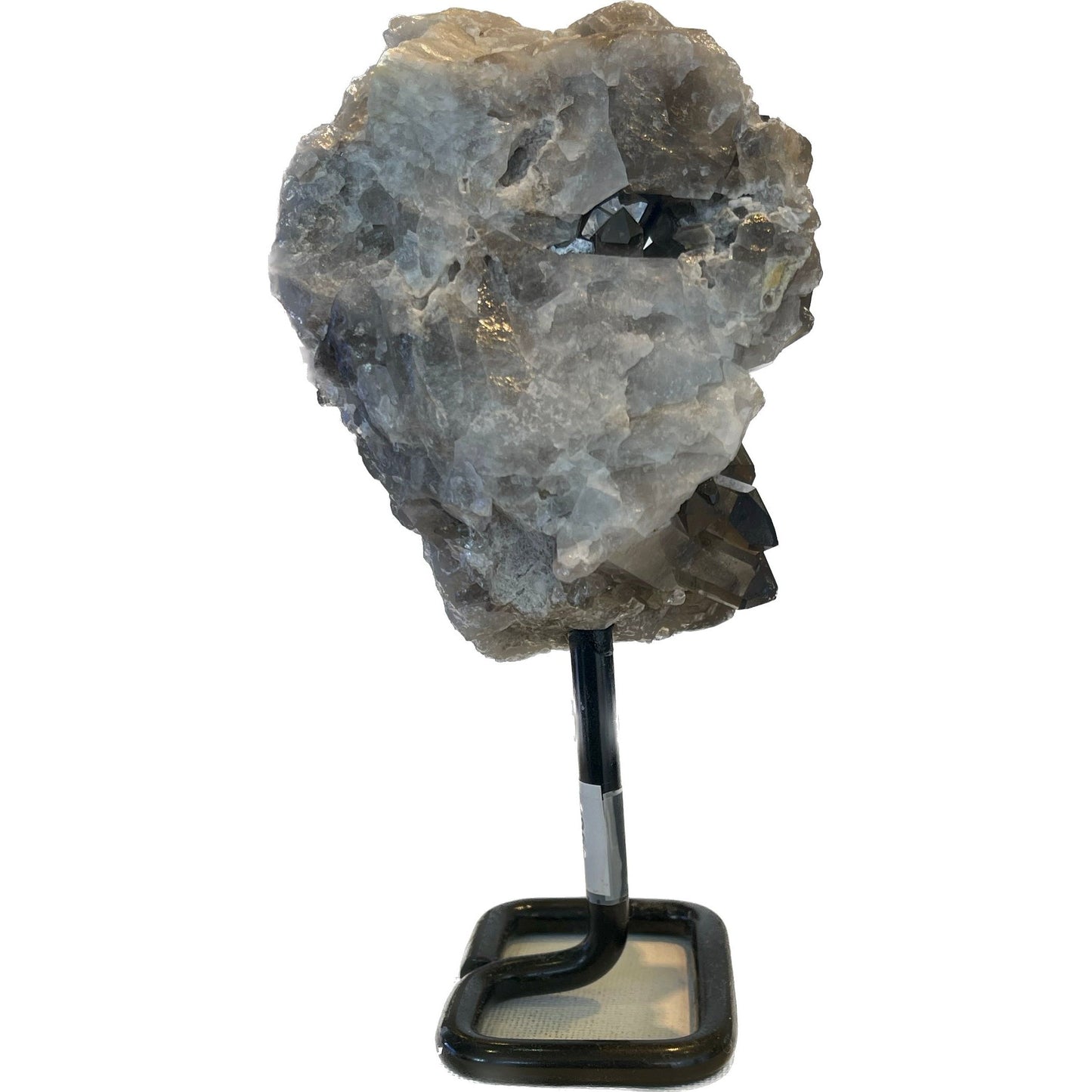 5 Inch Free Form Smokey Quartz on a Metal Stand