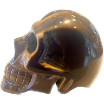 3 Inch Genuine Brazilian Tiger's Eye Skull