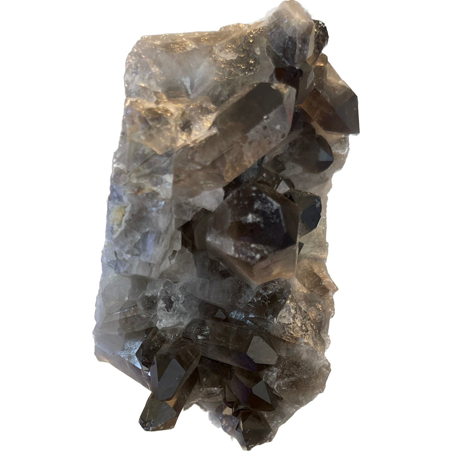 5 Inch Free Form Smokey Quartz on a Metal Stand