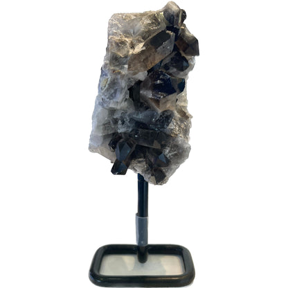 5 Inch Free Form Smokey Quartz on a Metal Stand