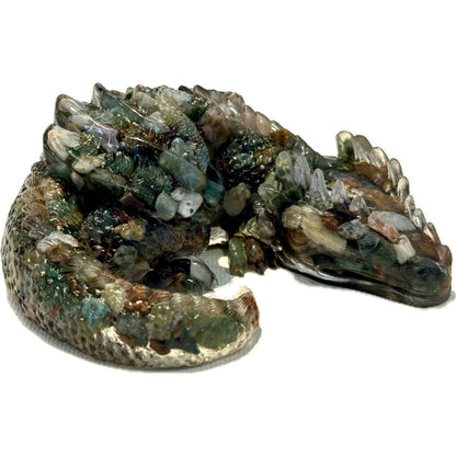 3 1/2" Natural Chakra Crystal Sleeping Dragon