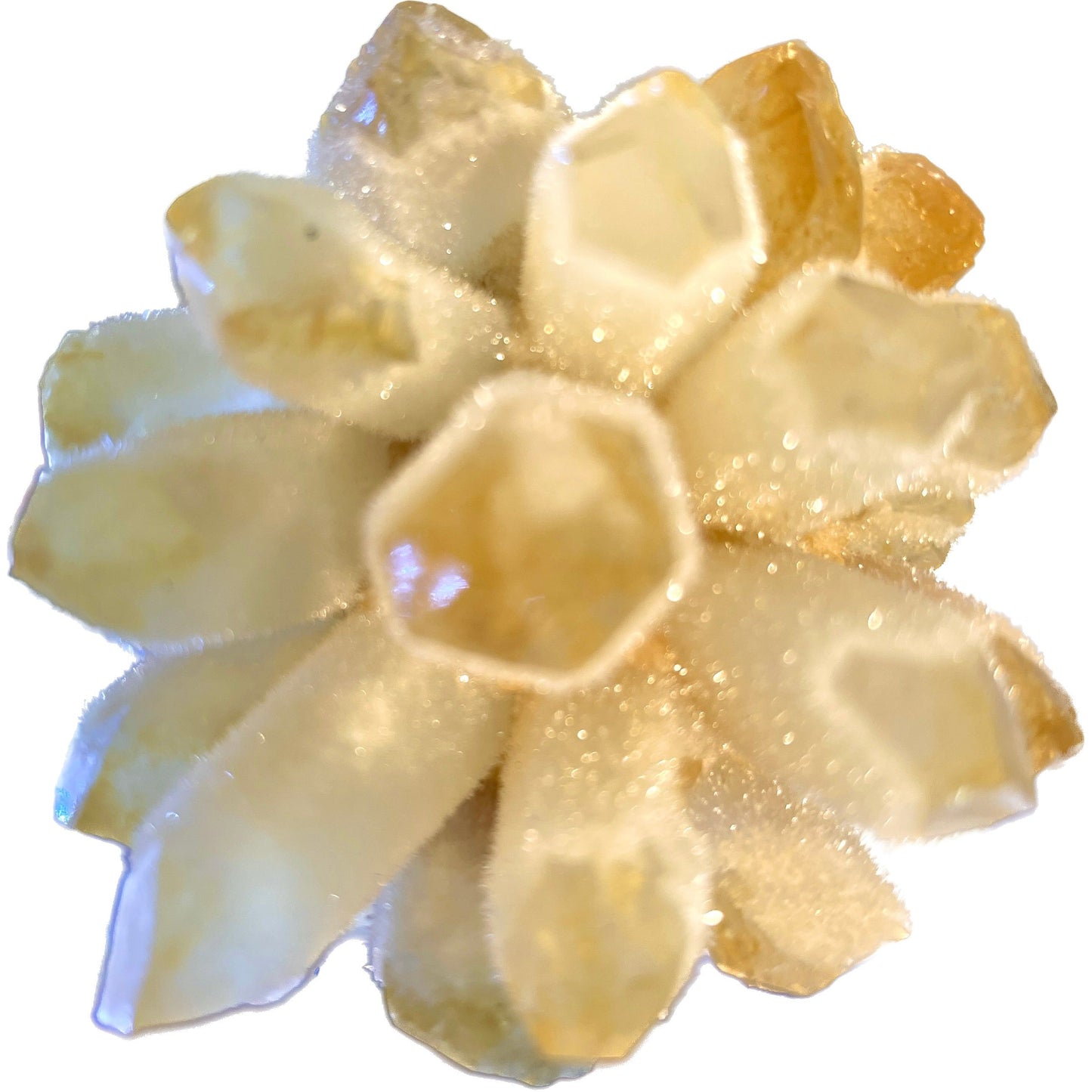 3 1/2 inch Phantom Chlorite Quartz Yellow Jade Crystal